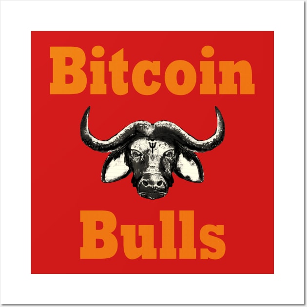 Bitcoin Bull Run Crypto Currency Wall Art by PlanetMonkey